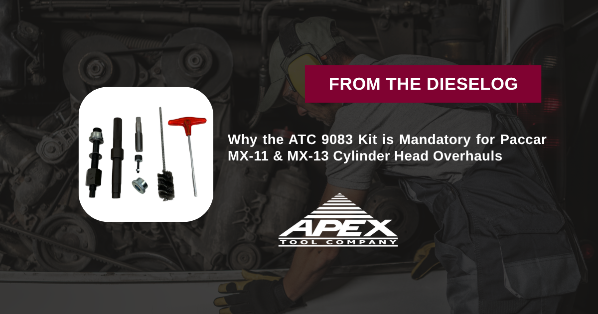 ATC 9083 Paccar MX 13 Injector Sleeve Remover and Installer Kit 450-6331-00 Tool Assembly